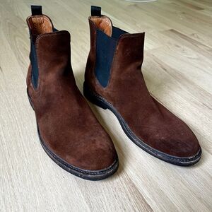 Men's Frye 10.5 Dark Brown Suede Boots